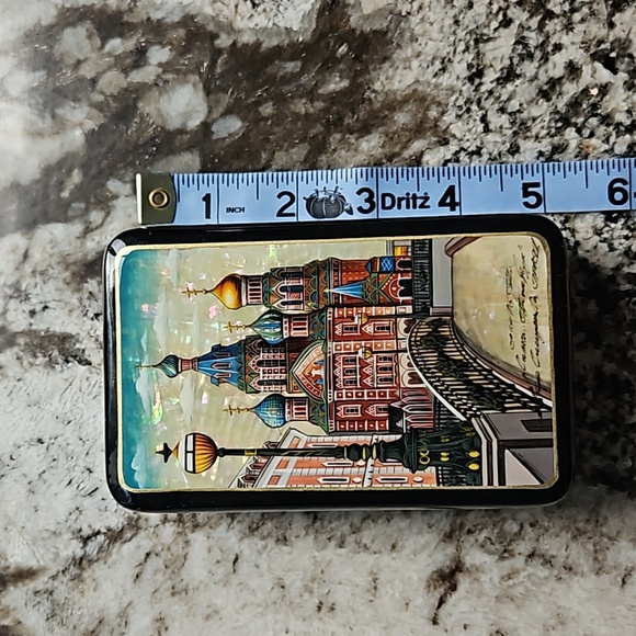 Vintage Fedoskino lacquer box - Picture 10 of 12